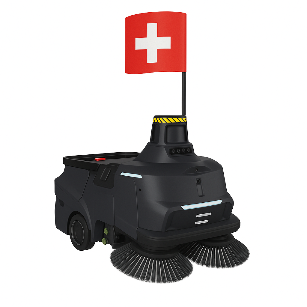 Avec garantie de service. Balayeuse-aspirante robotisée avec IA Pudu MT1 Max