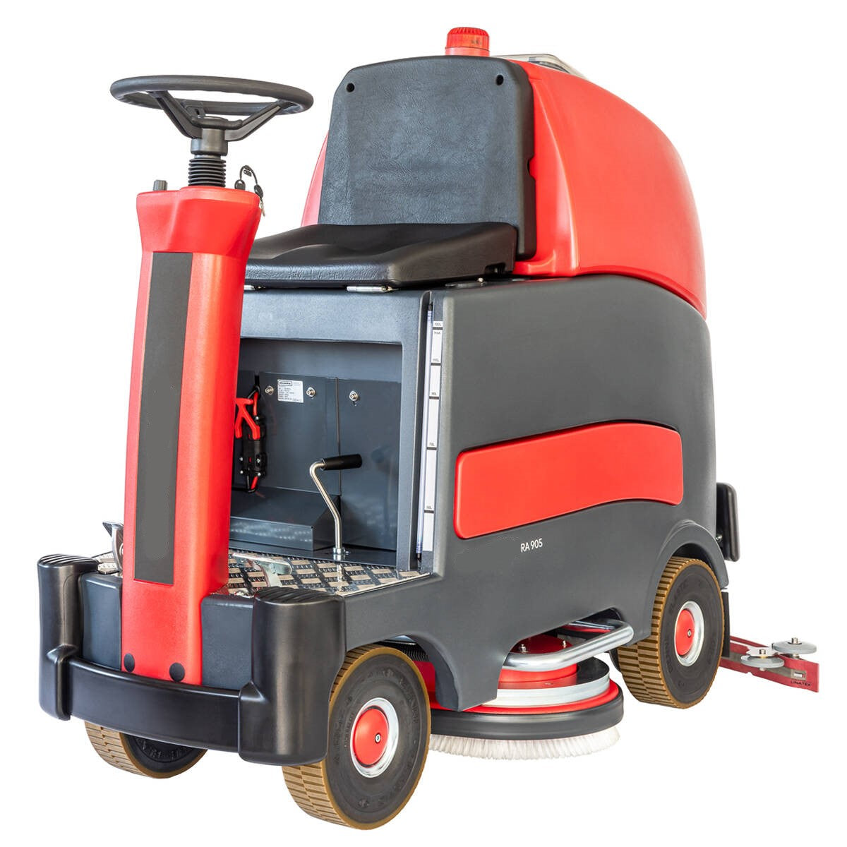 Avec garantie de service. Autolaveuse auto-portée RA 905