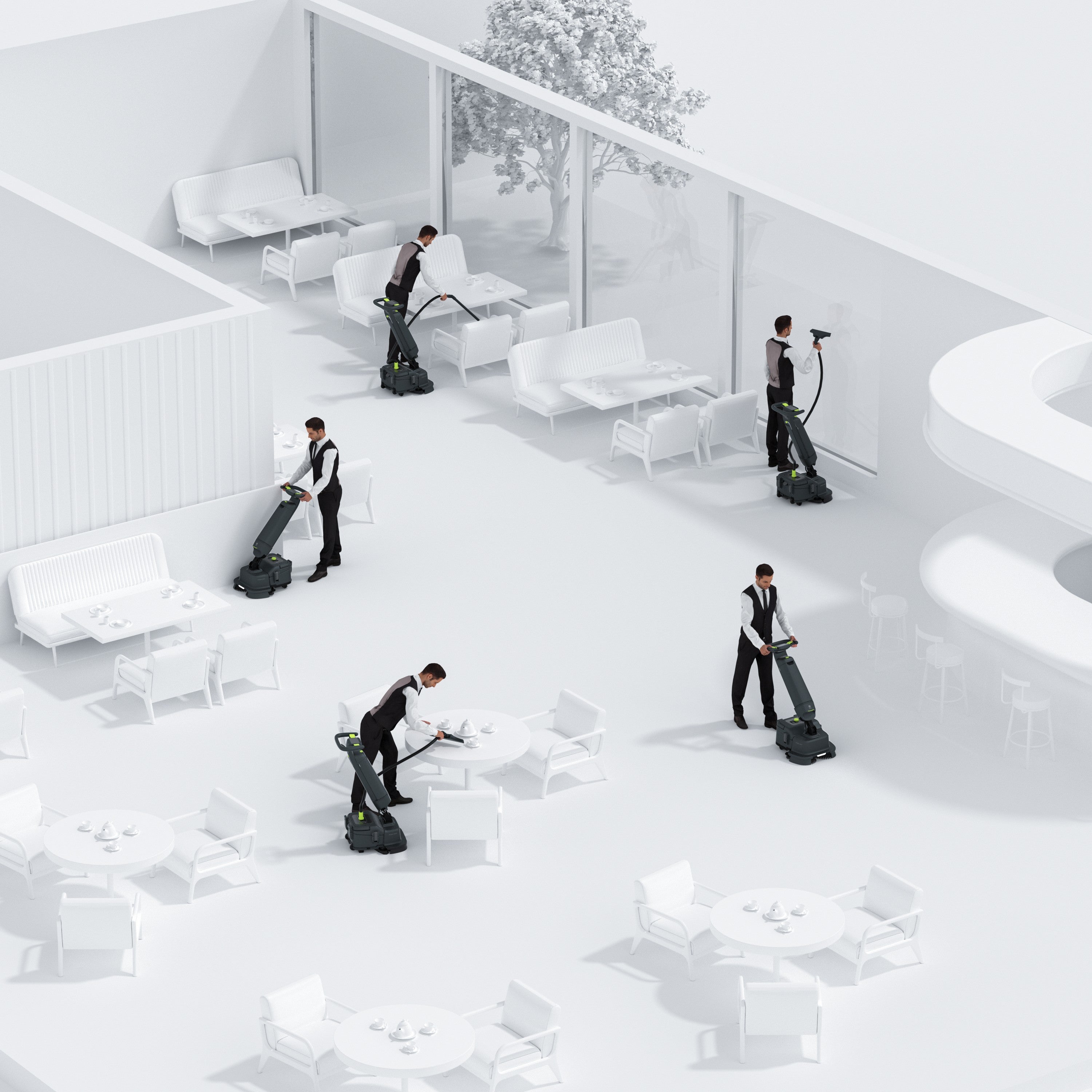 Avec garantie de service. Autolaveuse Pudu SH1