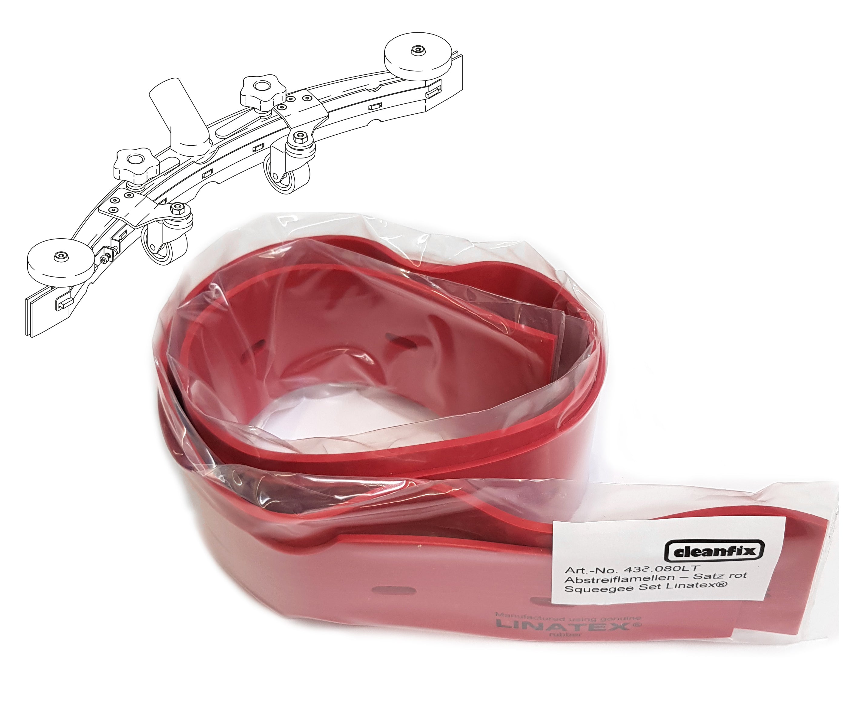 Set lamelles standards (suceur concave)