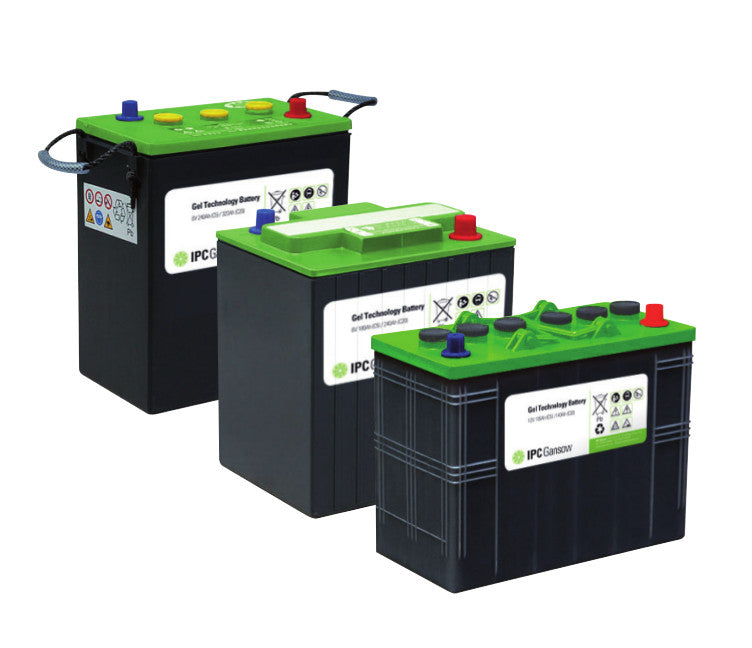 6 Gel-Batterien à 6 V / 250 Ah