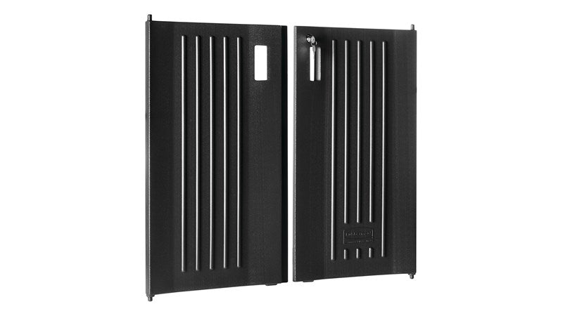 2 Verschliessbare Türen, schwarz