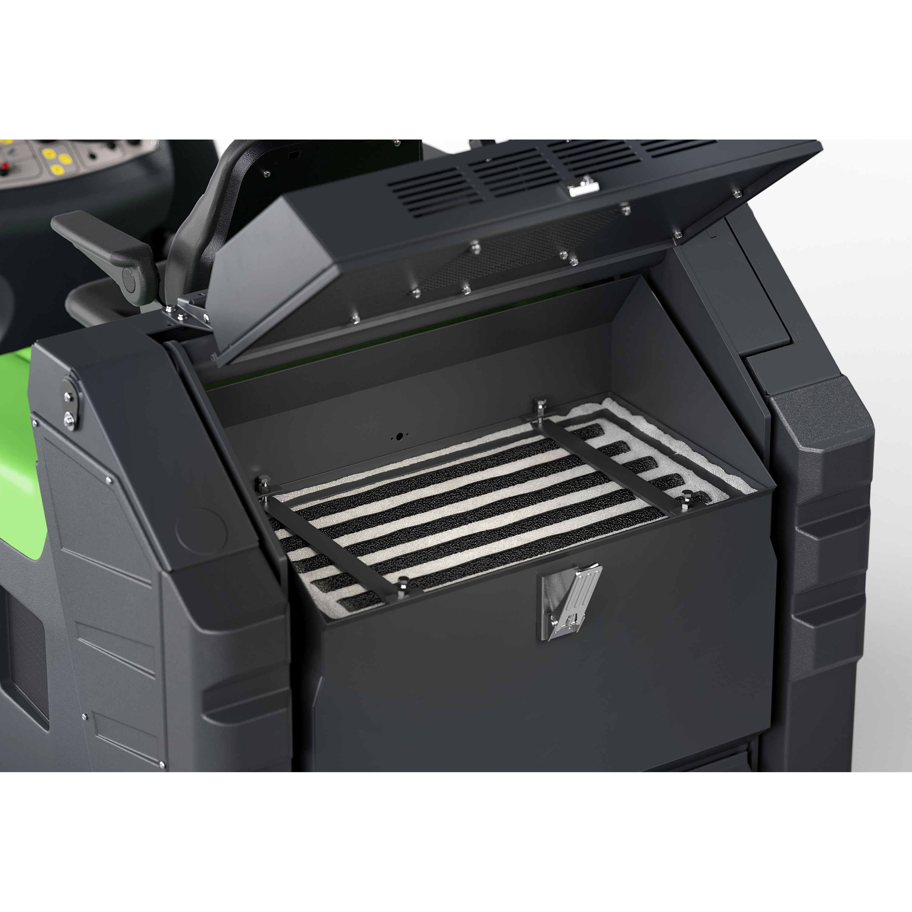Mit Service-Garantie. Aufsitzkehrsaugmaschine IPC-Gansow 1404+ - nachhaltige Hybridtechnik