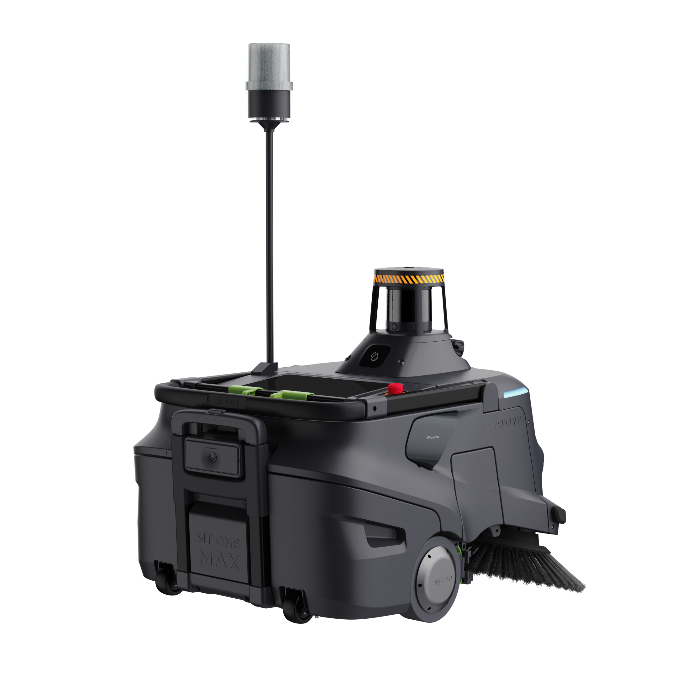 Avec garantie de service. Balayeuse-aspirante robotisée avec IA Pudu MT1 Max