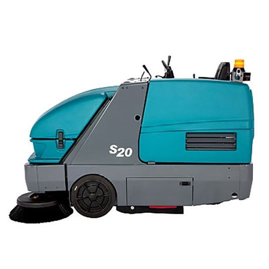 Avec garantie de service. Balayeuse-aspirante industrielle autoportée Tennant S20